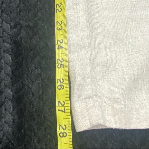 L.L. Bean Women’s Linen Pants 6P Tan Button/Zip Front Elastic Back OFFICE CHURCH - Picture 10 of 11